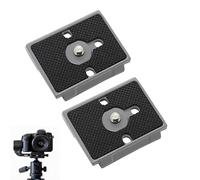 2 Plaques de Dégagement Rapide en Alliage d’Aluminium Haute Performance pour Trépieds Compatibles avec Manfrotto 200PL-14, Incluant Étui de Rangement, Idéales pour Photographie Professionnelle