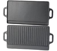 2 plaques-grils de cuisson en fonte réversibles - 51 x 23,5 cm [Rosenstein & Söhne]