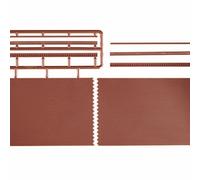 2 plaques mur en briques rouges avec chapeau-HO et N-AUHAGEN 41205