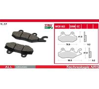 2 Plaquettes frein AV TRW Lucas KYMCO MOVIE 150 2013-2014