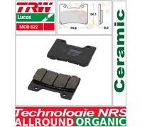 2 Plaquettes frein Avant TRW MCB622 Organic Yamaha VMX 1200 V-Max 2WE/2WF 93-95