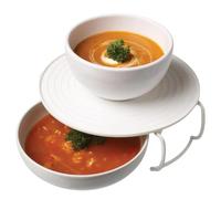 2 Plateaux HOT MATE - VENTEO - Plateau/Etagère/Couvercle - Réchauffer deux assiettes en même temps - Plateau multifonction pour micro-onde - Facile à nettoyer