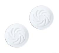 2 Plateaux Résine Pots Plantes Intérieur Extérieur(White 18.5cm) | Usage intérieur et extérieur, design pour polyvalent, pour idéal pour jardinage urbain, protège surfaces