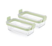 2 plats en verre airfryer rectangle 20 x 10 cm - Lekue