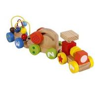 2-Play activité train junior 34,5 x 7,5 cm bois 3-pièces G