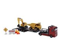 2-Play véhicules de chantier surbaissés moulés sous pression 24 cm 5 pièces multicolores Multicolore G