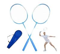 2 Player Badminton Racquets Set - Professional Outdoor Game Kit, Lightweight Racket Pair with Carry Bag | Family Fun Badminton Equipment for Garden Beach Lawn Play, Durable Training Set