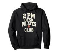 2 PM Desk Pilates Club Slump Work Humor Office Sweat à Capuche
