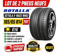 2 Pneus 165/65 R14 79T ROTALLA SETULA E-RACE RH02 Été Neufs
