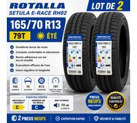 2 Pneus 165/70 R13 79T ROTALLA SETULA E-RACE RH02 Été Neufs