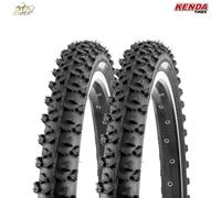 2 Pneus 20 x 1.75 Pneumatiques 47-406 Gomme Tasseellée KENDA MTB 20