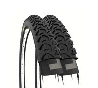 2 Pneus 20 x 1,95 50-406 Pour VTT MTB Bicyclette Couleur Noir