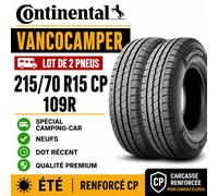 Lot de 2 pneus 215/70 R 15 109 R CONTINENTAL Vanco Ultra Camper