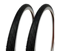 Ecovelò Bianconeri 24 x 1,75 (47-507) Pneu de vélo en Caoutchouc 24" 2 Adulte Unisexe, Blanc, Noir, Taille Unique