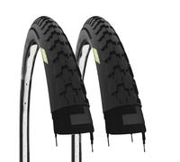 2 pneus 26 x 1 1/2 (40-584) pneus Noirs 26" Caoutchouc vélo vélo Vintage Ballon Ville vélo