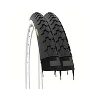 ECOVELO 2 pneus 26 x 1 1/2 (40-584) Adulte Unisexe, Blanc, Noir