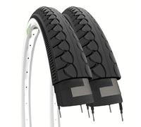 Ecovelò 26 x 1,50 (40-559) B/N Slick Pneus VTT 2 Adulte Unisexe, Blanc, Noir, Taille Unique