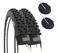 2 PNEUS 27.5 X 2.25 + CHAMBRES À AIR TASSELLÉES GOMMES VTT VÉLO DE MONTAGNE 27