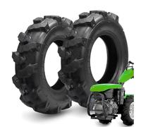 2 pneus 4.00-10 TM ultra renforcés 8PR, roues en caoutchouc pour usage agricole, tondeuse à gazon, motoculteur
