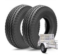 2 Pneus 4.80/4.00-8 Renforcés 4PR Pneus Pneus pour Roues Chariot Remorque Bateau