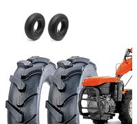 2 Pneus 5.00-10 Union + Chambres Tracteur 6PR (TM) Pneus compatibles avec Motoculteur Tondeuse