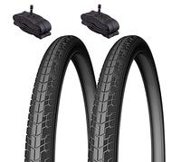 2 pneus 700 x 40/42 C + chambres AMÉRIQUE PONTURE pour vélo de ville 28" route hybride