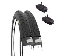 2 Pneus 700X35 + Chambres America Pneumatiques Vélo Adulte Trekking