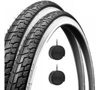 2 pneus Bianconero 26 x 1,75 (44-559) + 2 chambres à air vélo SLICK ROUE