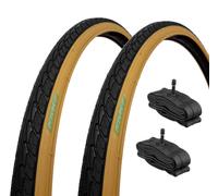 2 Pneus Citybike 700X35C + Chambres America Pour Vélo 28" Gomme Trekking