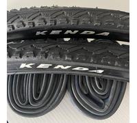 2 pneus citybike 700x35C noir + 2 chambres à air pour vélo 28"