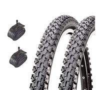 2 pneus CST 20 x 1,90 (50-406) + chambres avec valve Amérique (Schrader) X VTT VTT Vélo Enfant