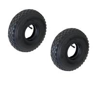 2 pneus de rechange 3.00-4, gaine avec chambre à air, pneus pneumatiques, pneus de diable, charge maximale : 136 kg, pression maximale : 2,1 bar/30 psi