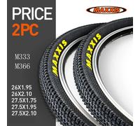 2 pneus de vélo MAXXIS 26 M366 M333 26*2.1 27.5*1.95 VTT 26*1.95 27.5*2.1 29*2.1 avec renfort en fil d'acier 2pc 26x1.95 m333