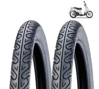 2 pneus Deestone 2 3/4-16 (80/90-16) Paire de pneus pour Aprilia Scarabeo 50 2T à partir de 93