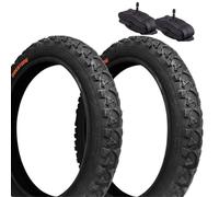 2 pneus Deestone 20 x 1,90 (47-406) +2 chambres à air SCHRADER AMÉRIQUE | Pneus noirs pour vélo de vélo pour enfant