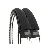 ECOVELO 2 pneus Demi Slick 26 x 1,95 Adulte Unisexe, Noir, 26