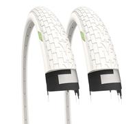 2 Pneus En Caoutchouc Blancs 20 x 1,95 (50-406) Pour BMX, City Bike Enfant