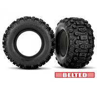 2 Pneus gainés Sledgehammer Belted pour Traxxas XMaxx / XRT 7870