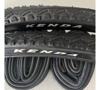 2 Pneus KENDA Citybike 700x35C Noir + 2 Chambres À Air Pour Vélo 28"