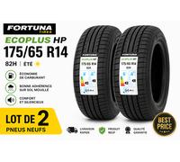 2 PNEUS NEUFS 175/65 R14 82H FORTUNA ECOPLUS HP ÉTÉ LOW COST LIVRAISON RAPIDE