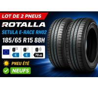 2 Pneus ROTALLA Setula E-Race RH02 185/65 R15 88H Été Neufs EAN 6958460909279