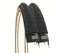 2 PNEUS VÉLO 26X1 3/8 NOIR POUR OLANDA CITYBIKE VINTAGE PROMENADE