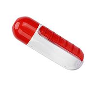 2 Po de Médicaments Bouteille d'eau de Stockage avec Organisateur Pilules à 7 Compartiments pour une Utilisation Quotidienne Voyage - PP/PC PILAT PILA