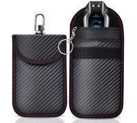 2 Pochette Faraday Clé Voiture RFID,Faraday Pouch Bag,Etui Blocage RFID pour Clef Voiture Keyless,Protection Antivol Anti Piratage de Télécommande Véhicule(2L)