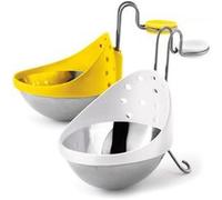 Pocheuse à oeufs CUISIPRO acier inoxydable X 2 - jaune/blanc