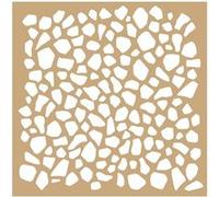 2 pochoirs Kraft Terrazzo et végétaux 20 x 20 cm - Artemio Marron G
