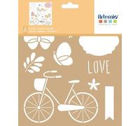 2 Pochoirs Kraft Vélo - 20x20cm