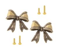 2. Poignée d'armoire avec boucle Construction solide Installation facile Rénovation Armoire Meubles Noeuds décoratifs Poignées de porte