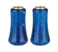 2 Poignées de Moulinet de Pêche, Poignée Remplaçable, Texture Bois, Prise en Main Confortable et Sûre, Résistante à l'usure, pour Les Pêcheurs AMA, Bleu