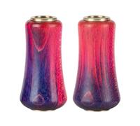 2 Poignées de Moulinet de Pêche, Poignée Remplaçable, Texture Bois, Prise en Main Confortable et Sûre, Résistante à l'usure, pour Les Pêcheurs AMA, Rouge